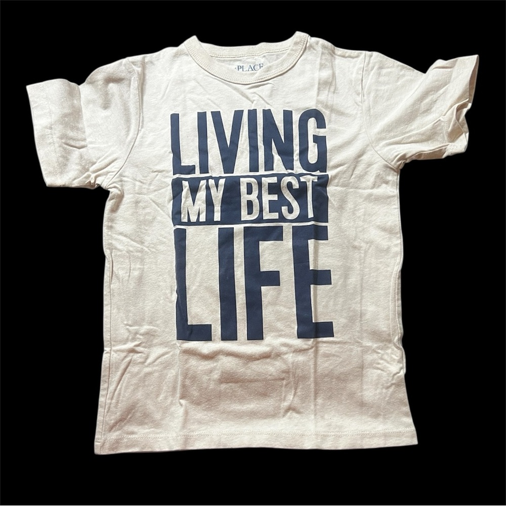 The Children's Place Cream Graphic Tee